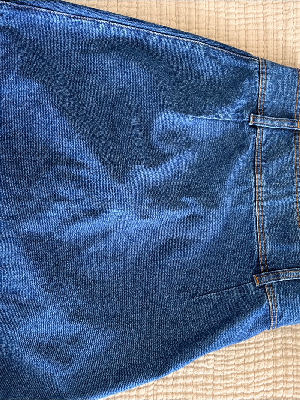 Sezane Bettie Denim Mini Skirt - Blue (NWT) - Picture 5 of 5
